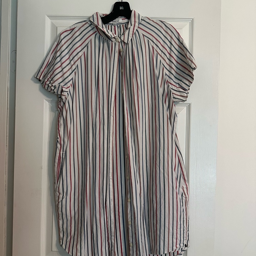 Madewell Button Up Shirt Dress
